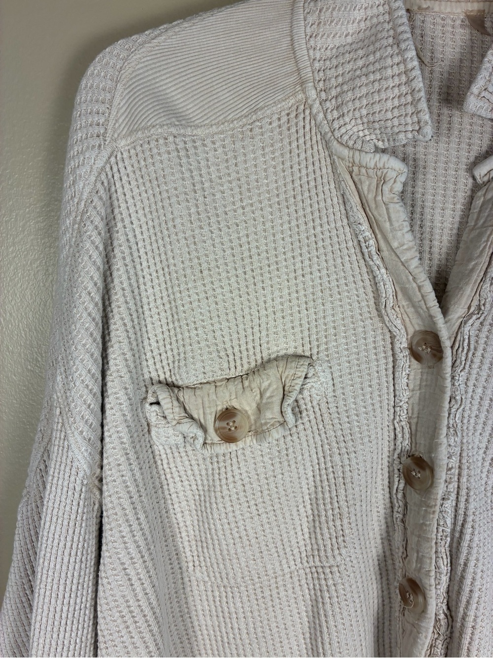 Free People One Waffle Knit Scout Jacket - Picture 6 of 13